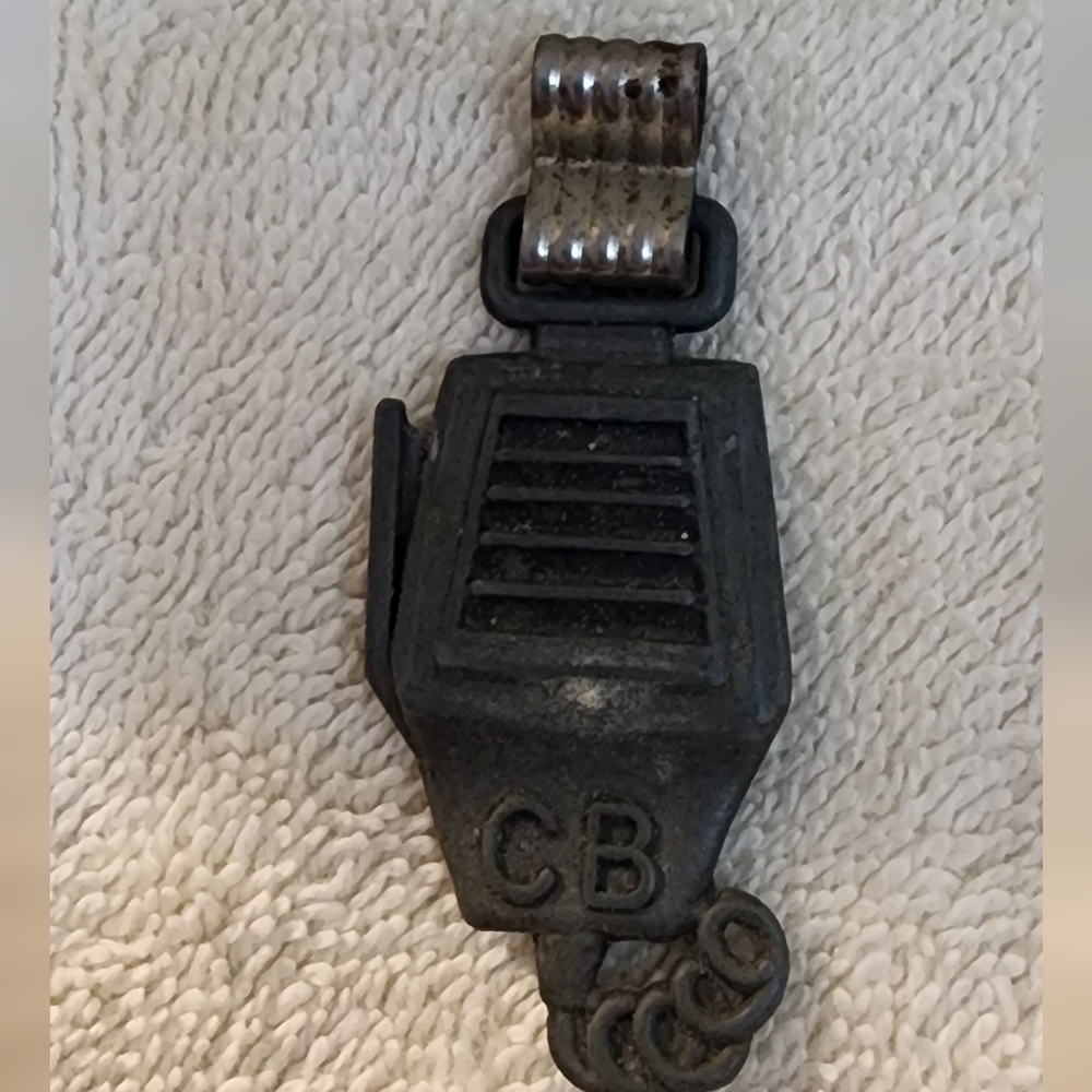 Vintage Metal  CB Mike  Key Chain-Ring 80's
